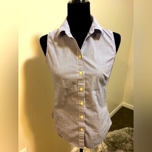 BR Sleeveless Button Down - EUC - Sz 6